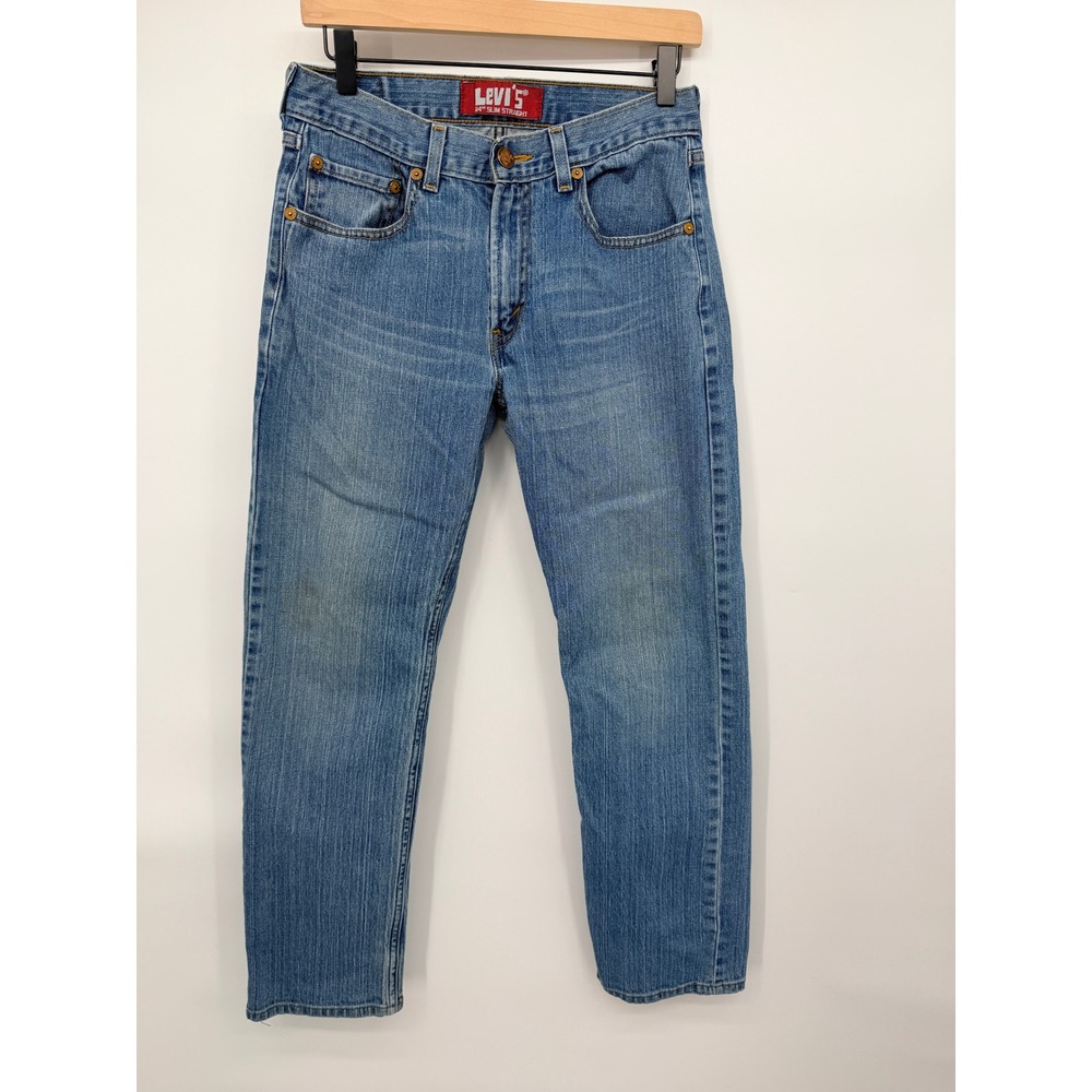 Levi's 514 Slim Straight Jeans Boys 18 Reg 29x29 Blue Good Medium Wash Denim